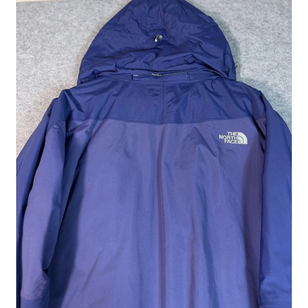 The North Face Men's XXL HyVent Waterproof Hooded‎ Rain Jacket Blue Shell